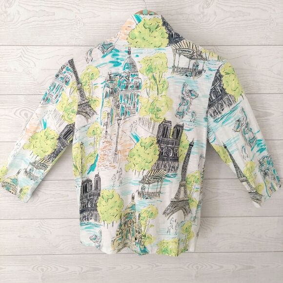 Onque Casual Zip Jacket Small Paris Lightweight Active Sporty Travel Zip up - Picture 6 of 8